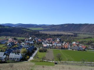 Blick vom Wachhügel auf Kaulsdorf